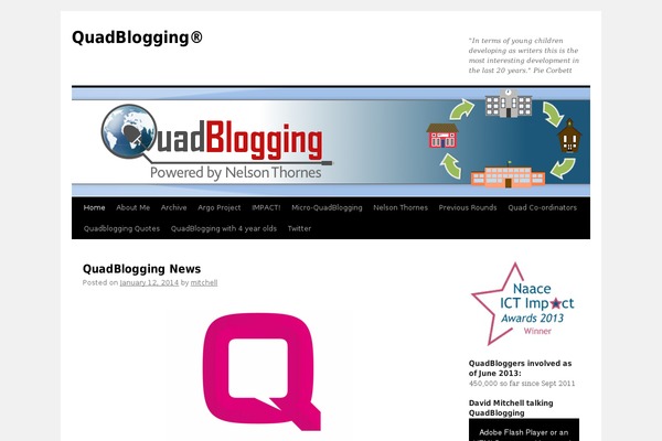 quadblogging.net site used Louis