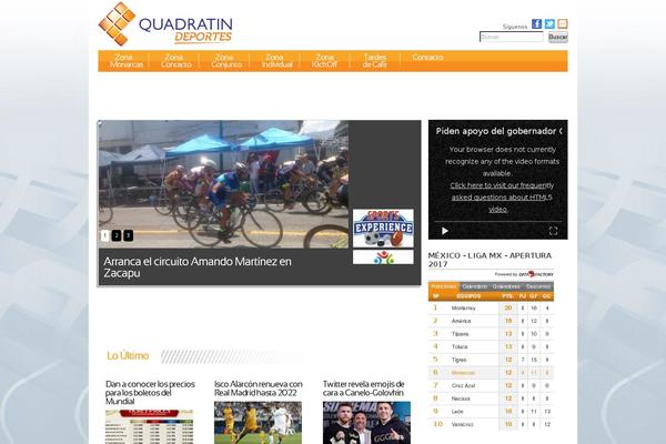 quadratindeportes.com.mx site used Deportes