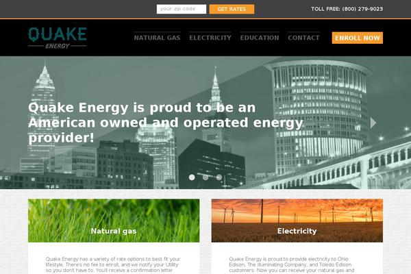 quakeenergy.com site used Wp-quakeenergy-theme