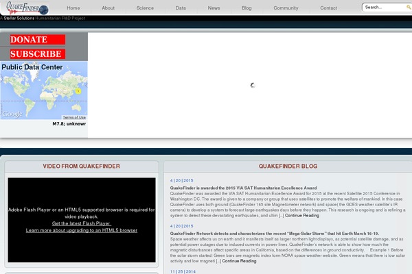 Site using Easing Slider plugin