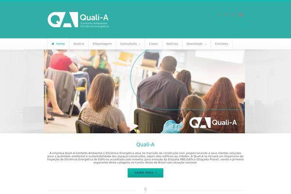 Qualia theme site design template sample