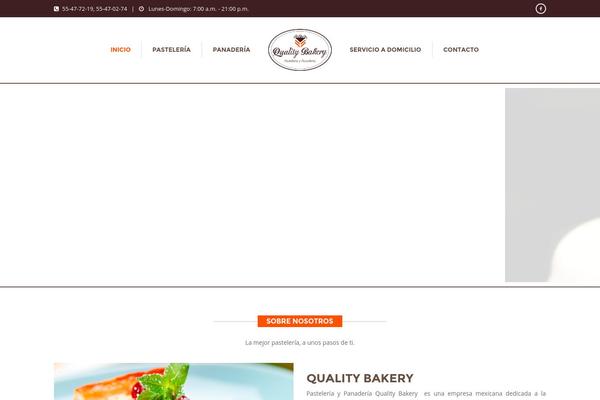 Bakery theme site design template sample