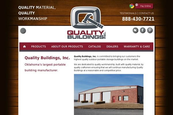 qualitybuildingsinc.com site used Quality-buildings