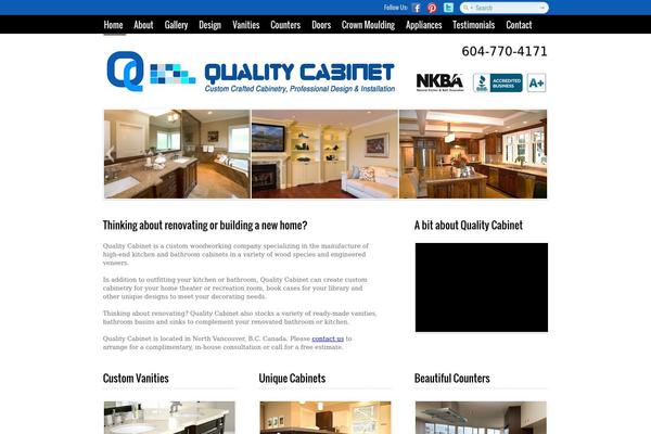 qualitycabinet.ca site used Cloriato