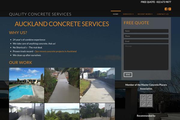 qualityconcreteservices.co.nz site used X-5