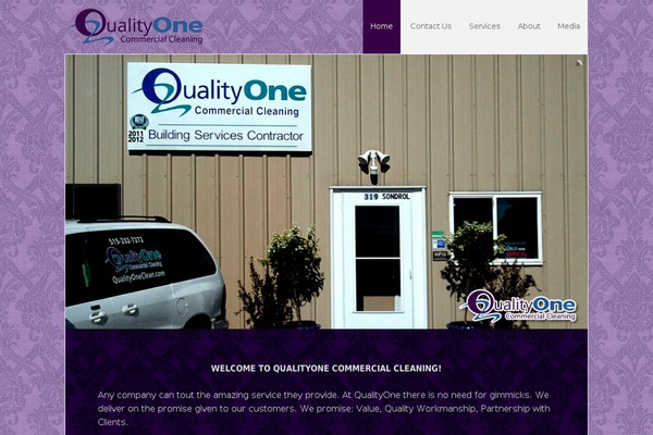 qualityoneclean.com site used Executive Pro Theme