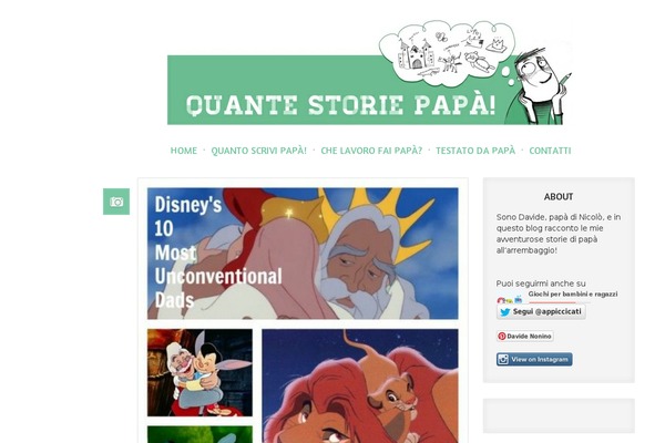 quantestoriepapa.it site used Socialike