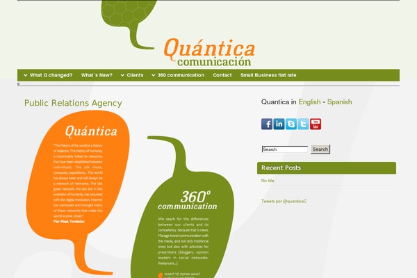 quanticacommunication.com site used Theme1820
