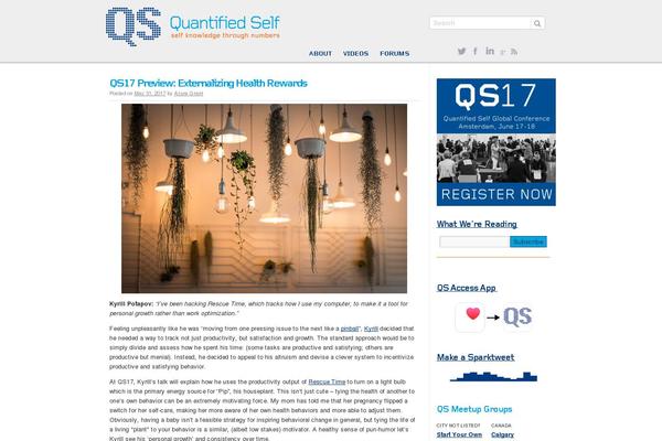 quantifiedself.com site used Quantified-self