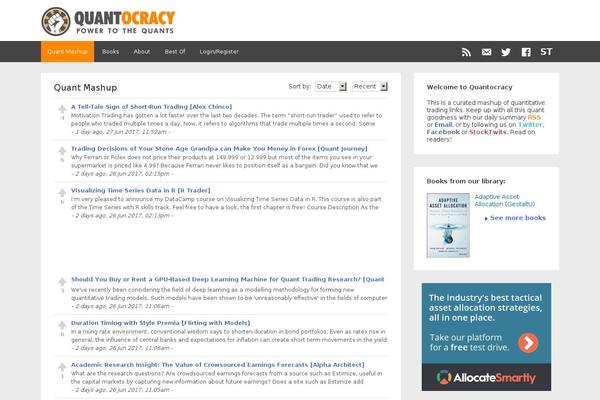 Site using Quant-feed plugin