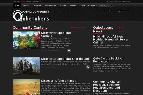 qubetubers.com site used Qt