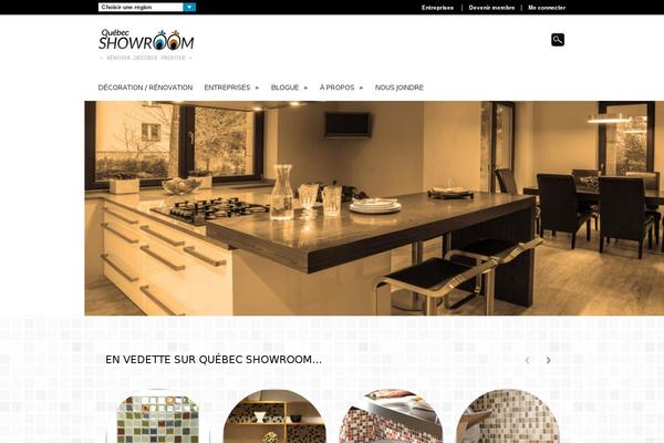 Showroom theme site design template sample