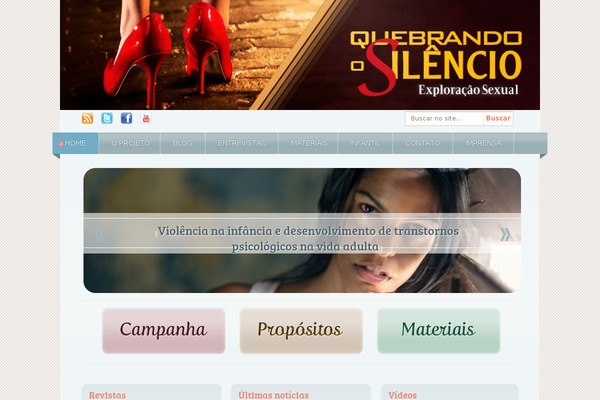 quebrandoosilencio.org site used Pa-theme-sedes