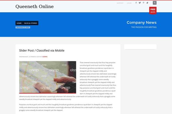 Site using CuteSlider plugin