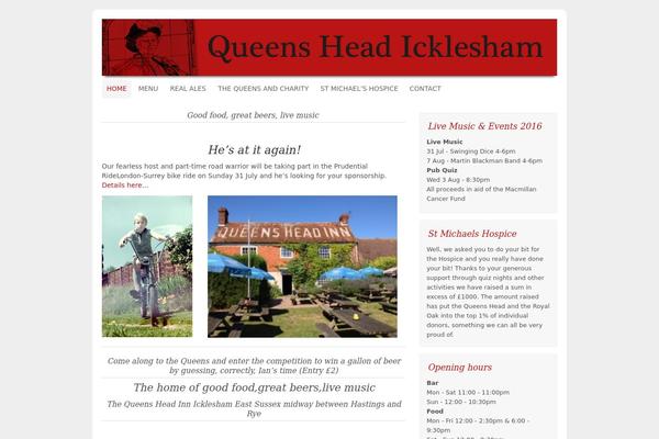 queenshead.com site used Portfolio