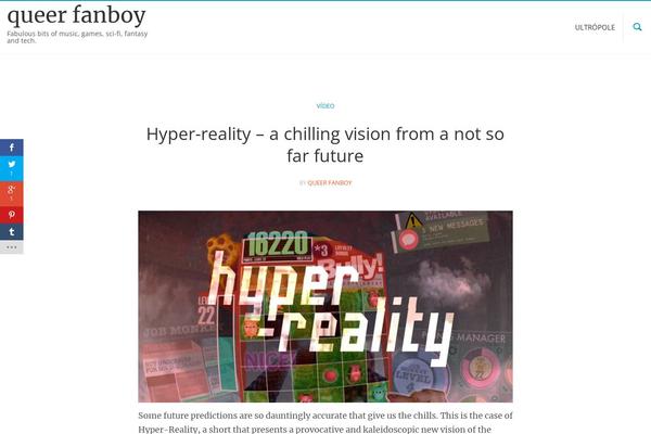 queerfanboy.com site used Nivas-child