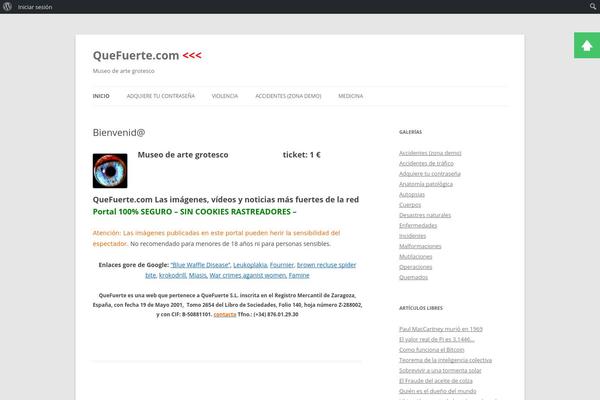 Twenty Twelve theme site design template sample