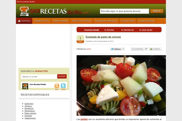querecetasfaciles.com site used Theme-clarinada-v5