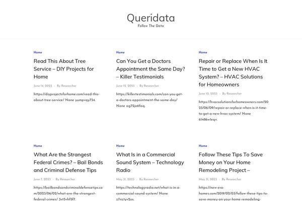 queridata.com site used Peruse