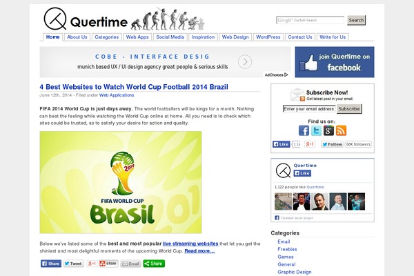 quertime.com site used Quertime