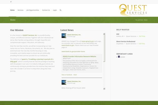 WordPress website example screenshot