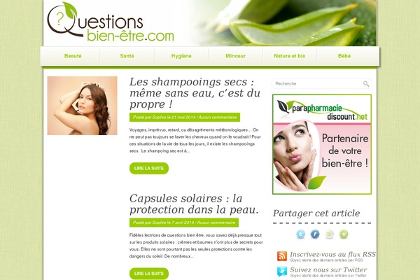 questions-bien-etre.fr site used Bluetin
