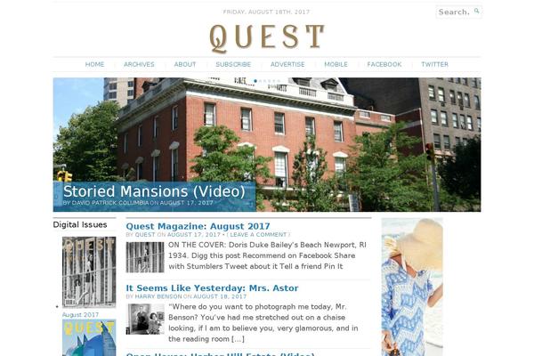 questmag.com site used Broadsheet
