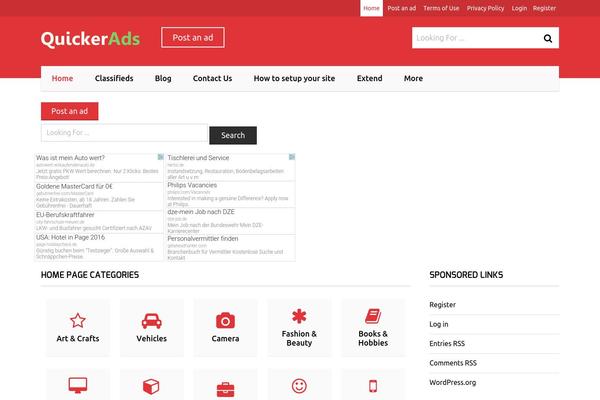 AdForest theme site design template sample