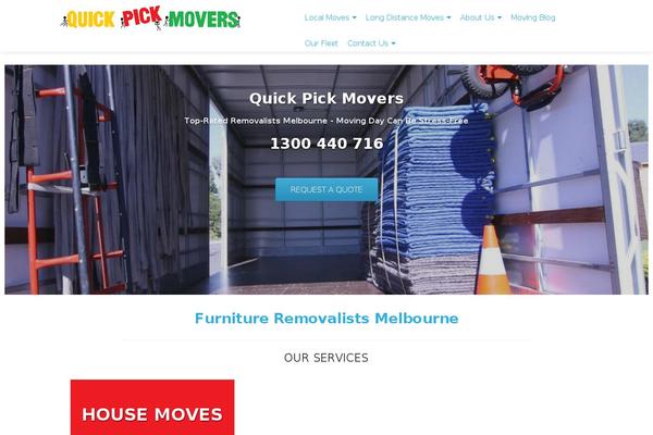 quickpickmovers.com.au site used Zerif Pro