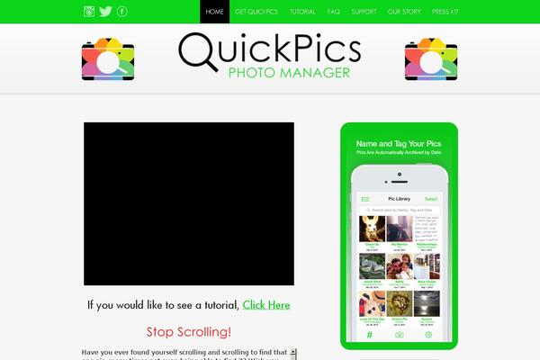 quickpicsapp.com site used Quickpics