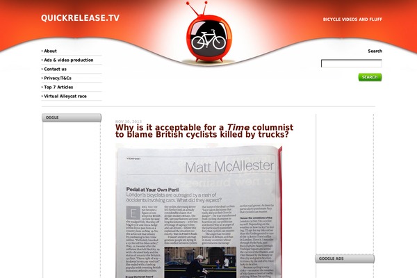 quickrelease.tv site used Tv