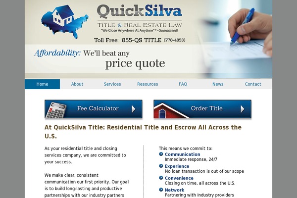 quicksilvatitle.com site used Quicksilva