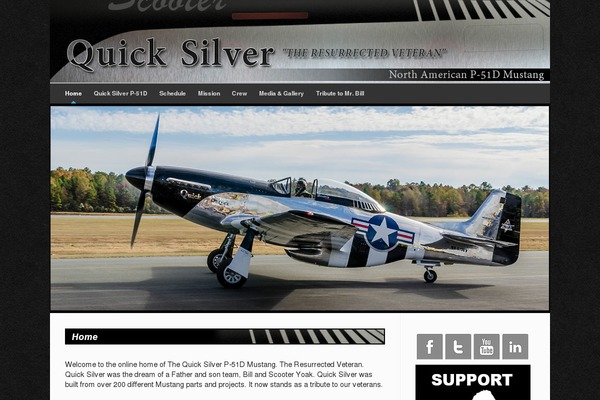 quicksilvermustang.com site used Avada-5