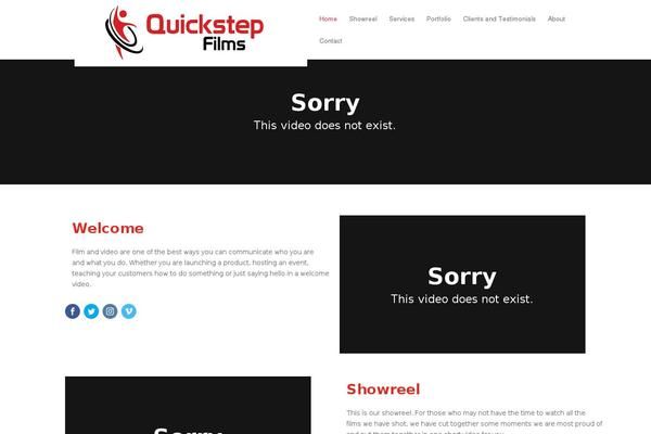 quickstepfilms.com site used Divi-quickstep