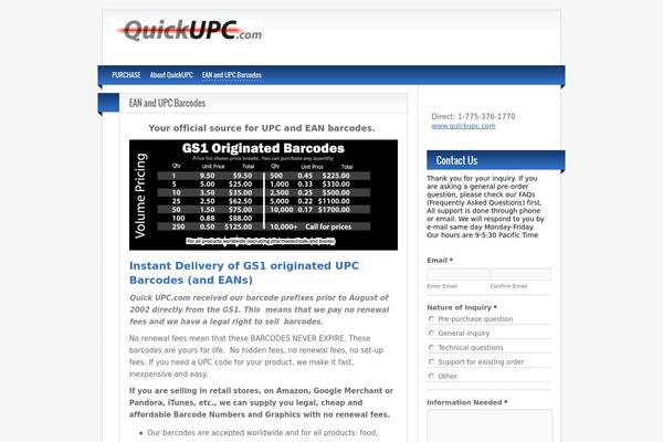 quickupc.com site used Blogolifepro