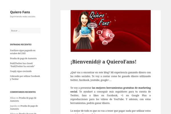 Twenty Fifteen theme site design template sample