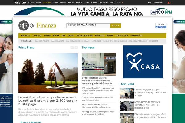 quifinanza.it site used Italiaonline-quifinanza
