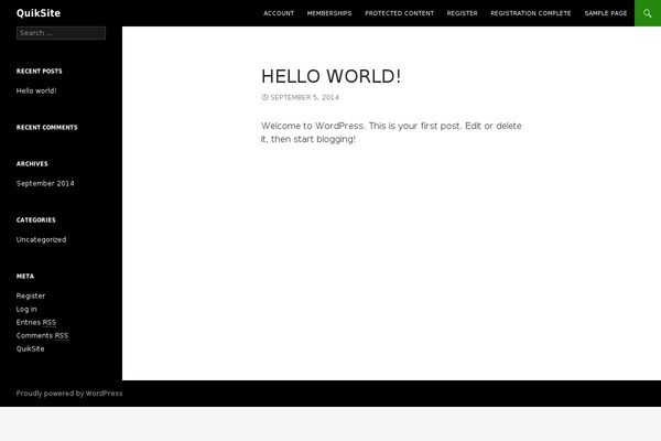WordPress website example screenshot