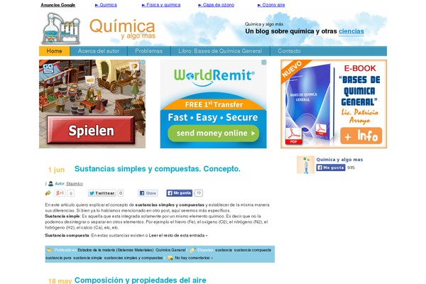 quimicayalgomas.com site used Quimica