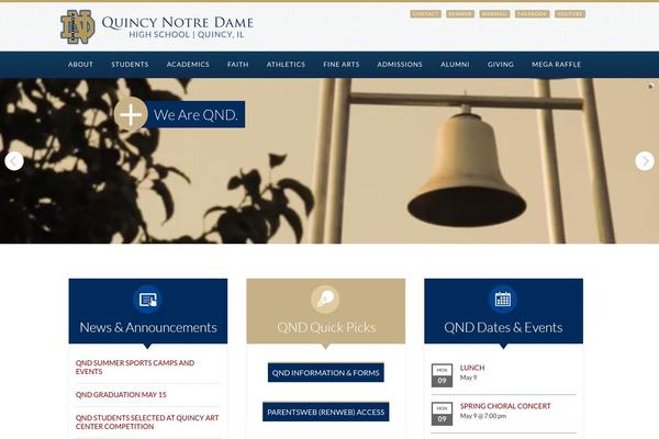 quincynotredame.org site used Qnd