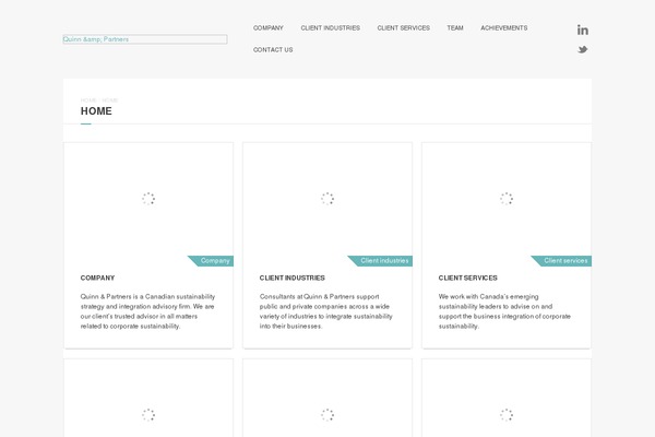 Quinn theme site design template sample