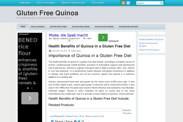 quinoaglutenfree.com site used Nitromac