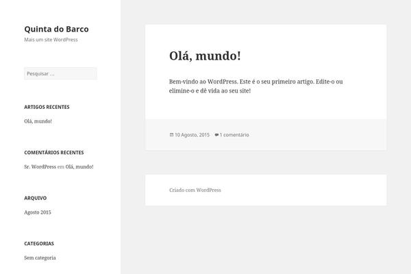 Twenty Fifteen theme site design template sample