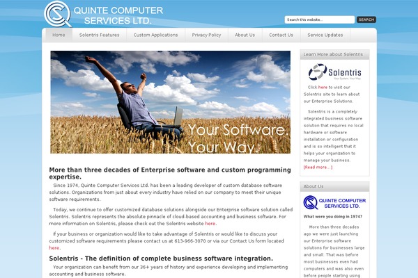 quintecomputerservices.com site used Platinum