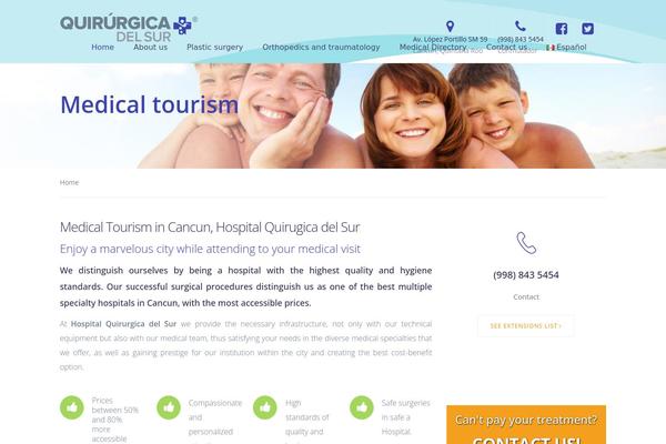 quirurgicadelsur.com site used Medical-cure