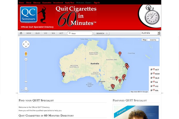 quitcigarettesin60mins.com site used Geo Places v3