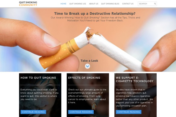 quitsmokingcommunity.org site used Vapingdaily