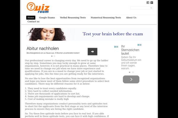 Site using Easy Quiz WP Exam Testing plugin