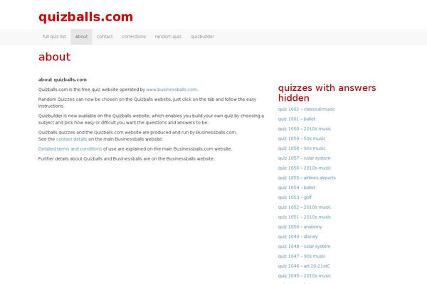 quizballs.com site used Quizballs-gen