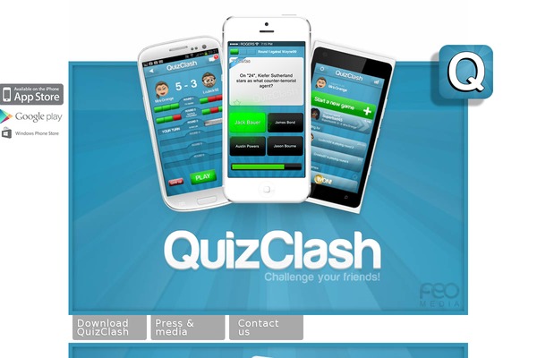 Quizkampen theme site design template sample